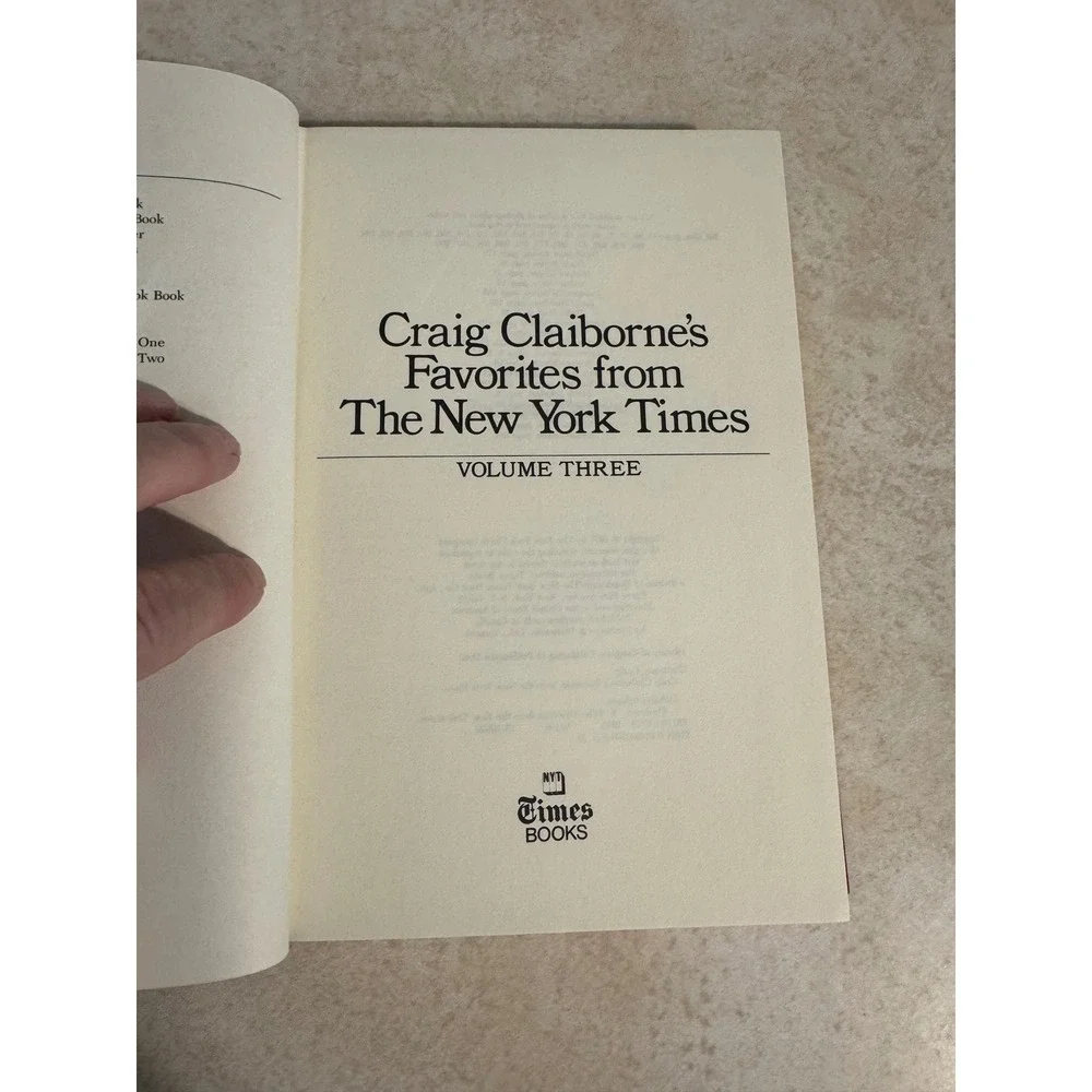 Craig Claibornes Favorites from The New York Times Volume 3 Hardcover 1977 Red
